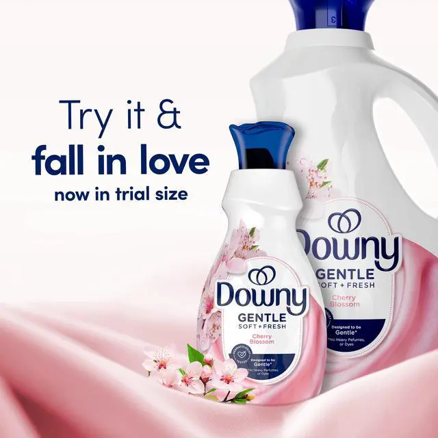 Alt view image 4 of 7 - ICUTE-Downy Gentle Soft and Fresh Liquid Fabric Softener, Cherry Blossom Scent, 44 fl oz, 66 Loads