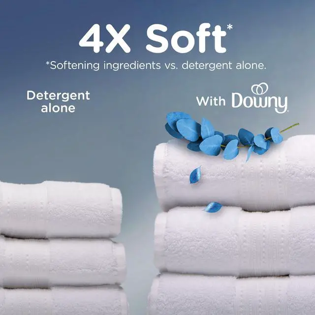 Alt view image 5 of 6 - ICUTE-Downy Ultra Soft Liquid Fabric Softener, Balance, Crisp Rain & Blue Eucalyptus, 93 fl oz, 138 Loads