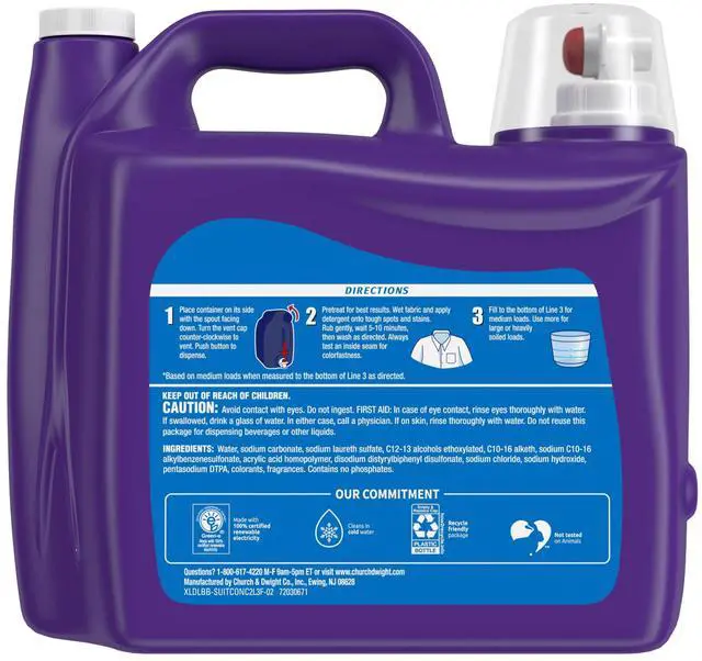 Alt view image 5 of 5 - ICUTE-Xtra Tropical Passion, 172 Loads Liquid Laundry Detergent, 206.4 fl oz