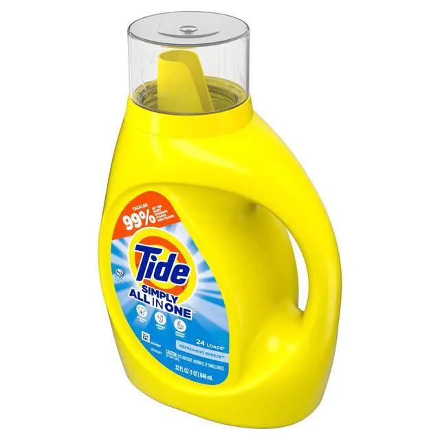 Alt view image 3 of 3 - ICUTE-Tide Simply Liquid Laundry Detergent, Refreshing Breeze, 24 Loads, 32 fl oz
