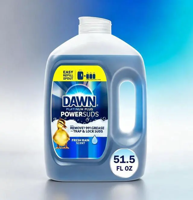 Main image of ICUTE-Dawn Platinum Plus, Liquid Dish Soap, 51.5 oz. Bottle