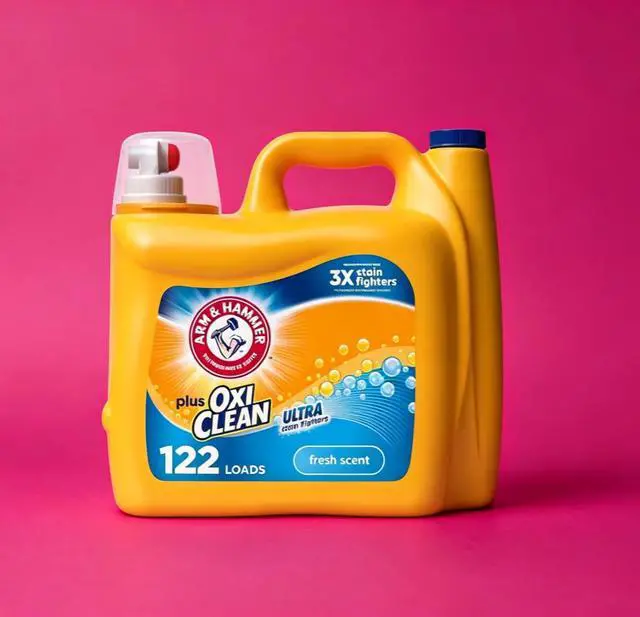 Alt view image 2 of 5 - ICUTE-ARM & HAMMER Plus OxiClean Ultra Stain Fighters Liquid Laundry Detergent, Fresh Scent 158.6 Fl Oz
