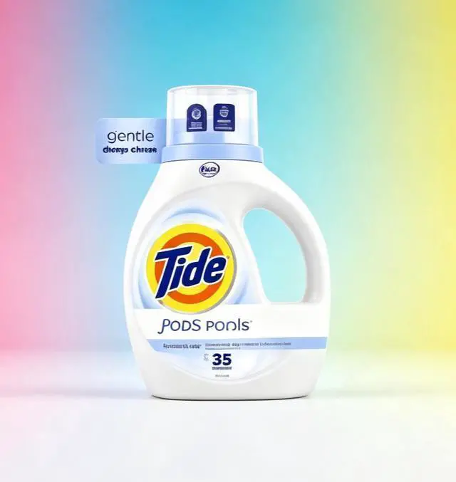 Alt view image 2 of 5 - ICUTE-Tide Free & Gentle Laundry Detergent Liquid for Sensitive Skin, Hypoallergenic, Unscented, 34 fl oz, 25 Loads