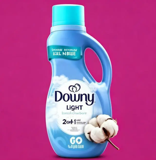 Main image of ICUTE-Downy Liquid Laundry Fabric Softener and Conditioner, Cool Cotton Scent, 44 fl oz, 60 Loads