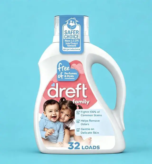 Main image of ICUTE-Dreft Liquid Laundry Detergent for Family, Unscented Laundry Detergent, 42 fl oz, 32 Loads