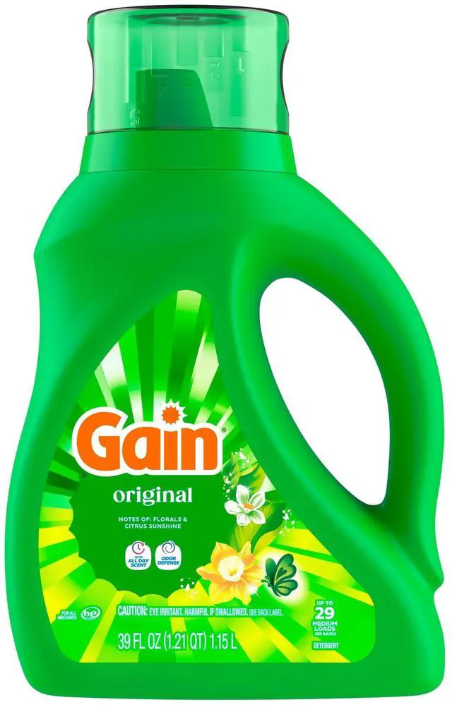 Alt view image 6 of 6 - ICUTE-Gain Laundry Detergent Liquid, Now with Odor Defense, Original Scent, 39 fl oz, 29 Loads