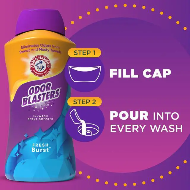 Alt view image 6 of 7 - ICUTE-ARM & HAMMER Odor Blasters Laundry Scent Booster, Scent Beads Alternative, Fresh Burst Scent, 45 Oz