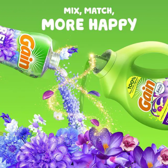 Alt view image 5 of 5 - ICUTE-Gain Laundry Detergent Liquid with Odor Fighters, Moonlight Breeze Scent, 46 fl oz, 32 Loads