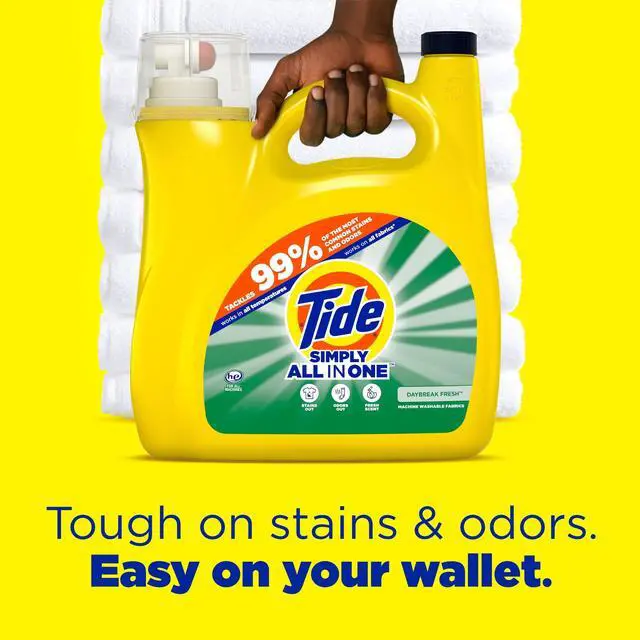 Alt view image 2 of 5 - ICUTE-Tide Simply Laundry Detergent Liquid, Daybreak Fresh, 117 fl oz, 89 Loads