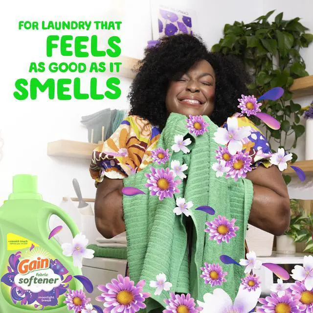 Alt view image 2 of 7 - ICUTE-Gain Laundry Liquid Fabric Softener and Conditioner, Moonlight Breeze Scent, 72 fl oz, 98 Loads
