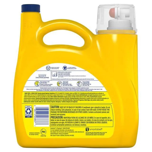 Alt view image 6 of 6 - ICUTE-Tide Simply Liquid Laundry Detergent, Daybreak Fresh Scent, 85 Loads, 107 fl oz, All-In-One Detergent