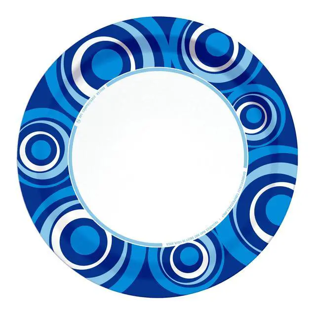 Alt view image 4 of 5 - ICUTE-Great Value Ultra Disposable Paper Plates, 10 in, 100 Count
