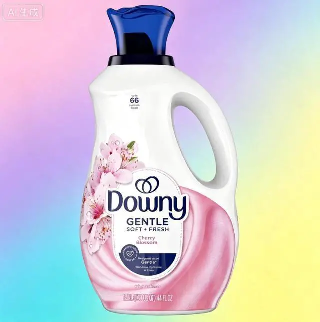 Main image of ICUTE-Downy Gentle Soft and Fresh Liquid Fabric Softener, Cherry Blossom Scent, 44 fl oz, 66 Loads