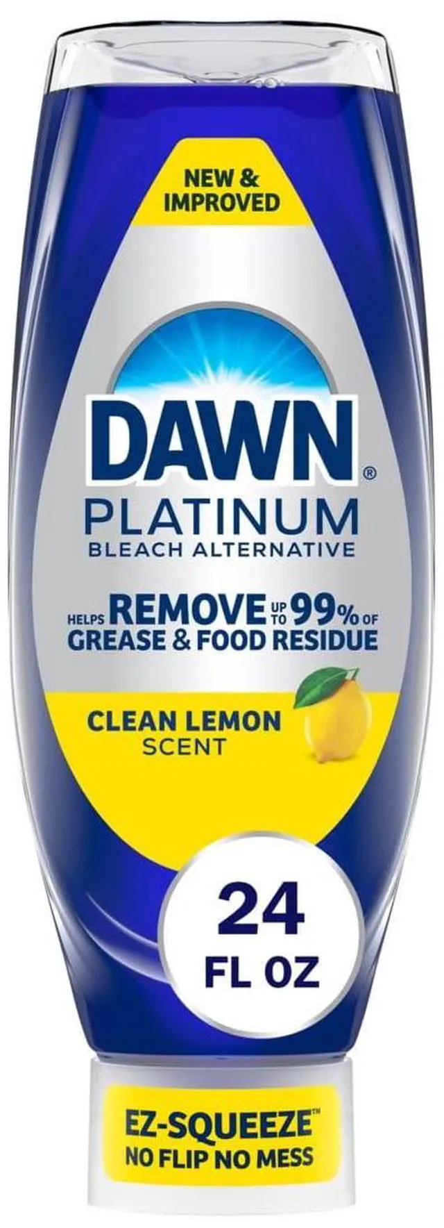 Main image of ICUTE-Dawn Platinum EZ Squueze Dish Soap Bleach Alternative Clean Lemon,