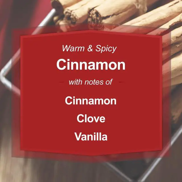 Alt view image 3 of 6 - ICUTE-Mainstays Single-Wick Scented Glass Jar Candle, Cinnamon, 20oz.