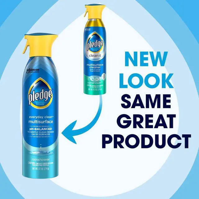 Alt view image 3 of 6 - ICUTE-Pledge pH-Balanced Multisurface Spray, Everyday Cleaner, Rainshower Scent, 9.7oz