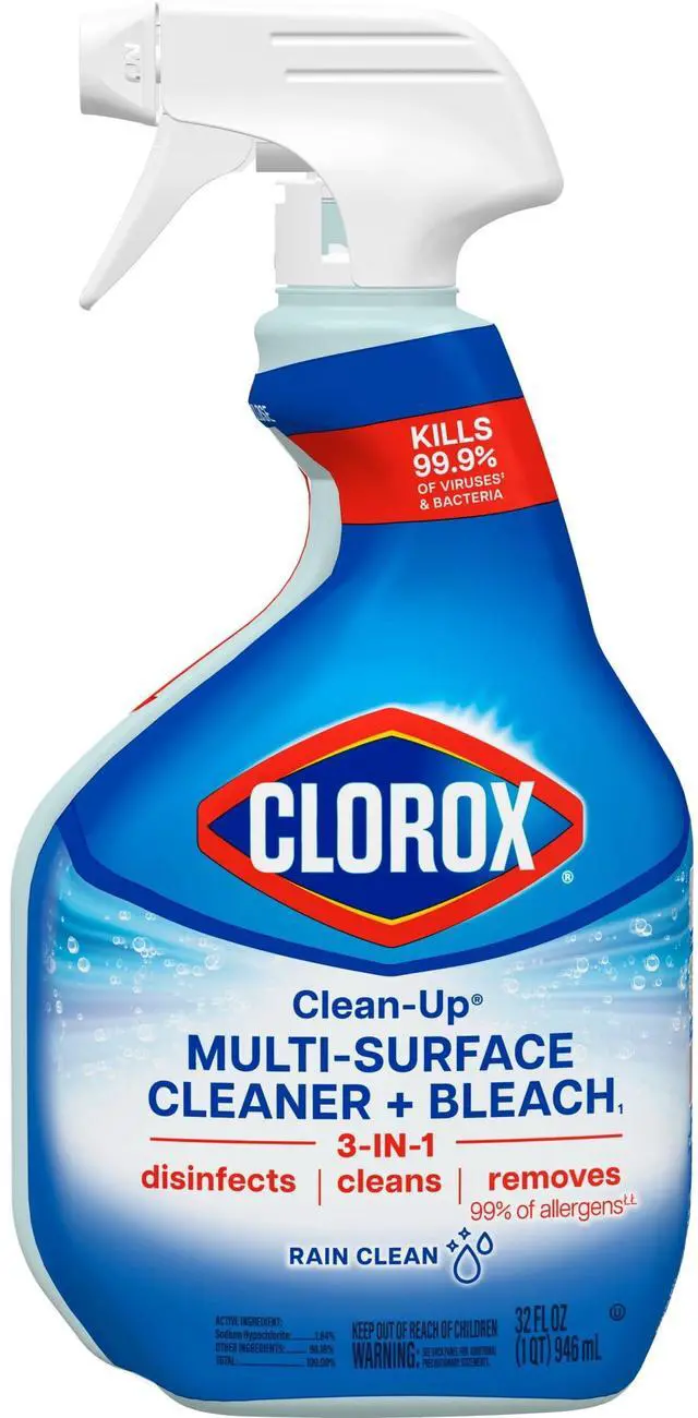 Main image of ICUTE-Clorox Clean-Up Multi-Surface All Purpose Cleaner with Bleach, Rain Clean, 32 fl oz