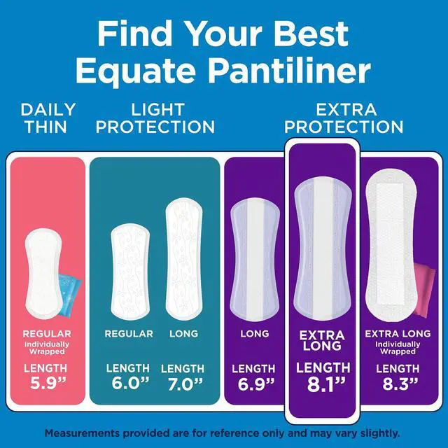 Alt view image 3 of 7 - ICUTE-Equate Extra Protection Everyday Panty Liners, Extra Long Length, 68 Count
