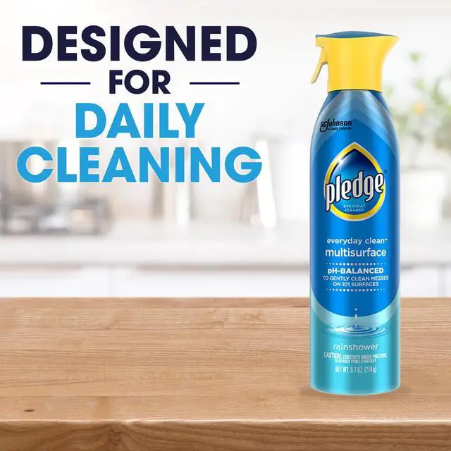 Alt view image 6 of 6 - ICUTE-Pledge pH-Balanced Multisurface Spray, Everyday Cleaner, Rainshower Scent, 9.7oz