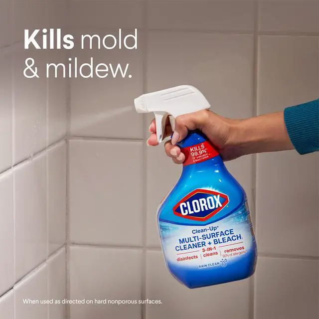 Alt view image 4 of 6 - ICUTE-Clorox Clean-Up Multi-Surface All Purpose Cleaner with Bleach, Rain Clean, 32 fl oz