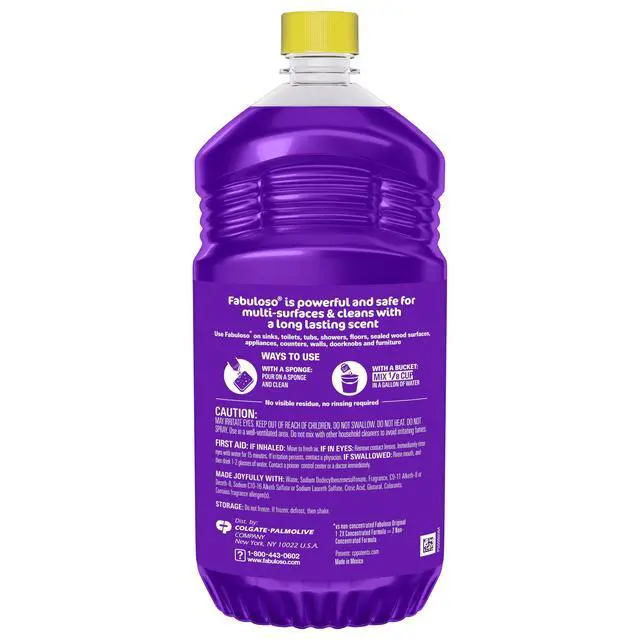 Alt view image 7 of 7 - ICUTE-Fabuloso 2X Multi-Purpose Cleaner, No Rinse Floor Cleaner, Lavender Scent, 56 fl oz