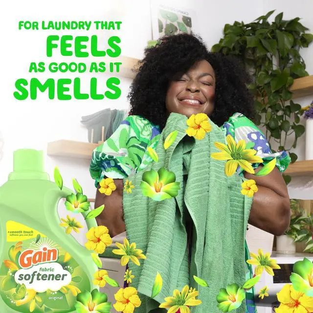 Alt view image 2 of 5 - ICUTE-Gain Laundry Liquid Fabric Softener and Conditioner, Original Scent, 44 fl oz, 60 Loads
