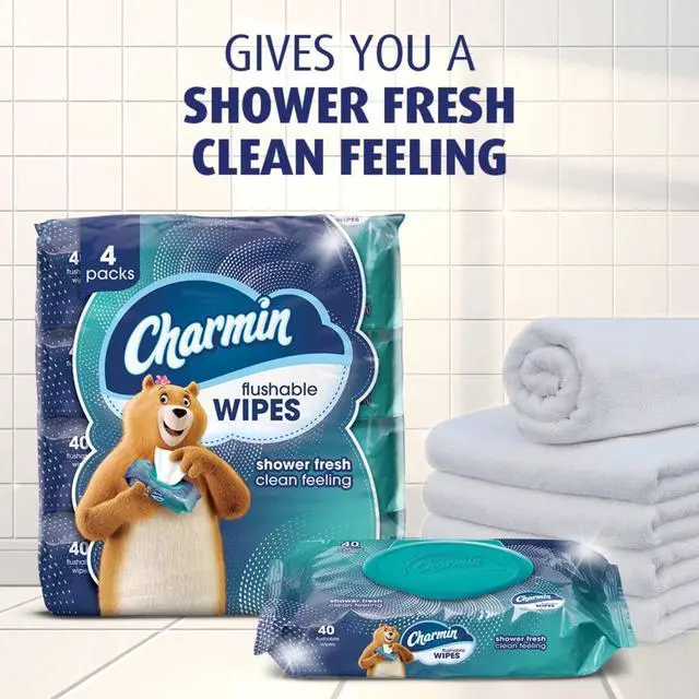 Alt view image 3 of 6 - ICUTE-Charmin Flushable Wet Wipes, 2 packs, 40 Wipes Per Pack, 80 Total Wipes