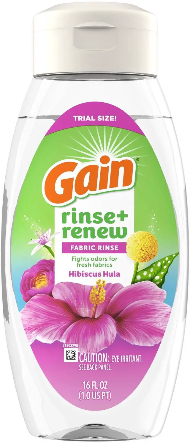 Alt view image 7 of 7 - ICUTE-Gain Rinse and Fabric Rinse, Odor Eliminating, Hibiscus Hula, 16 fl oz