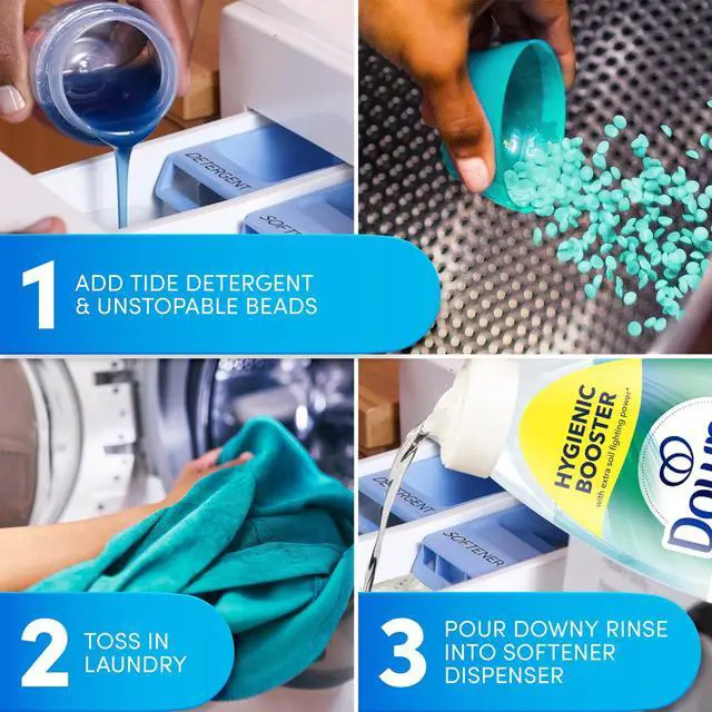 Alt view image 6 of 6 - ICUTE-Downy Rinse Out Odor Laundry Rinse, Tackles Tough Odors and Refreshes, Cool Cotton Scent, 16 fl oz