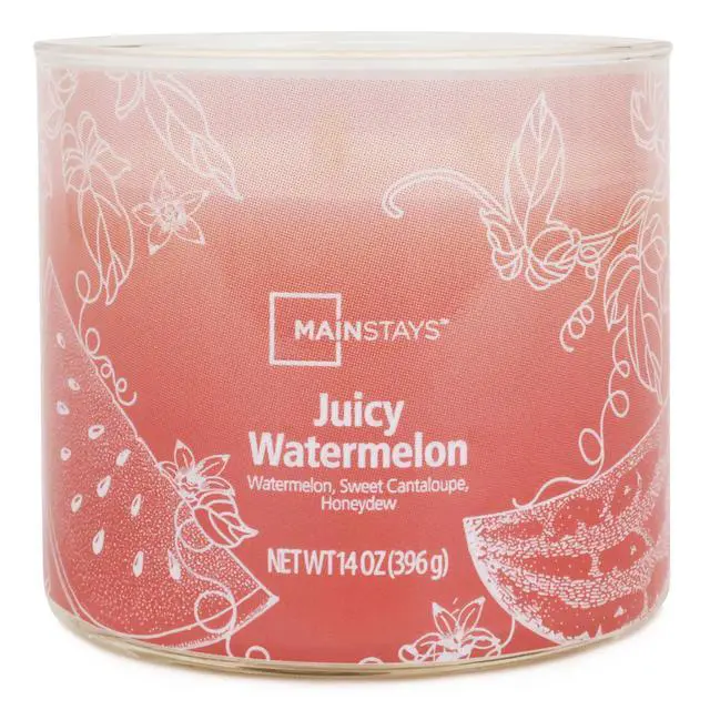 Alt view image 4 of 6 - ICUTE-Mainstays 3-Wick Ombre Wrap Juicy Watermelon Candle, 14 oz
