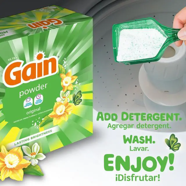 Alt view image 2 of 7 - ICUTE-Gain Powder Laundry Detergent, Original Scent, 40 oz, 44 Loads