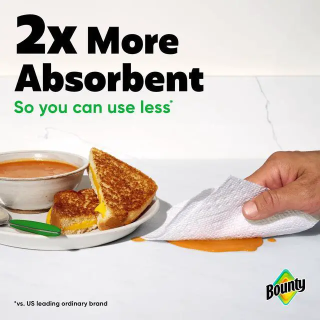 Alt view image 4 of 6 - ICUTE-Bounty Paper Towels Select-A-Size White, 1 Mega Roll, 164 Sheets per Roll