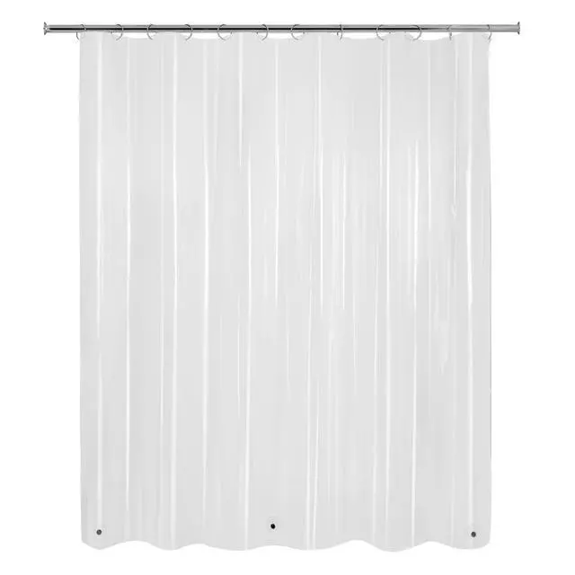 Alt view image 3 of 7 - ICUTE-Mainstays Light Weight PEVA Shower Liner, 70 in x 71 in, Clear