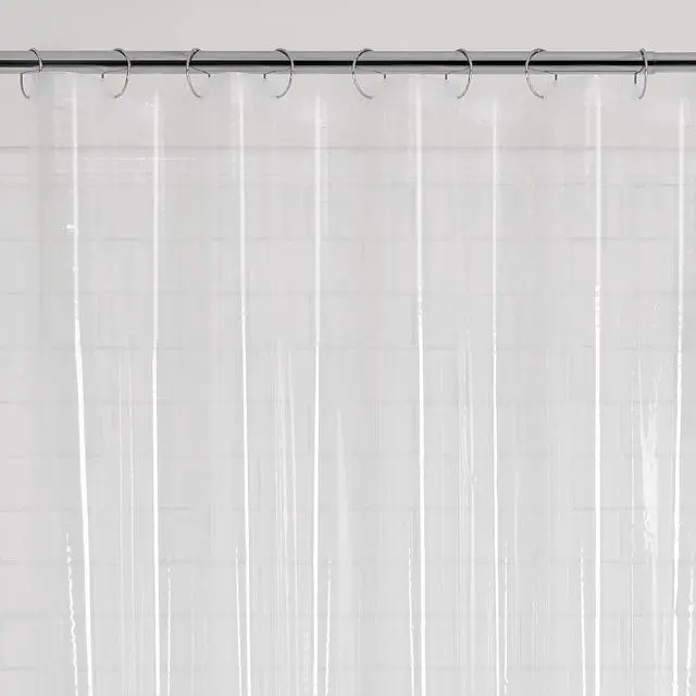 Alt view image 5 of 7 - ICUTE-Mainstays Light Weight PEVA Shower Liner, 70 in x 71 in, Clear