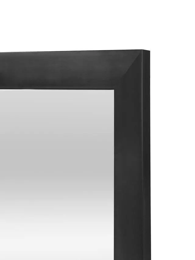 Alt view image 2 of 3 - ICUTE-Mainstays 13.5" x 49.5" Black Modern Door Mirror for Bedroom and Living Room