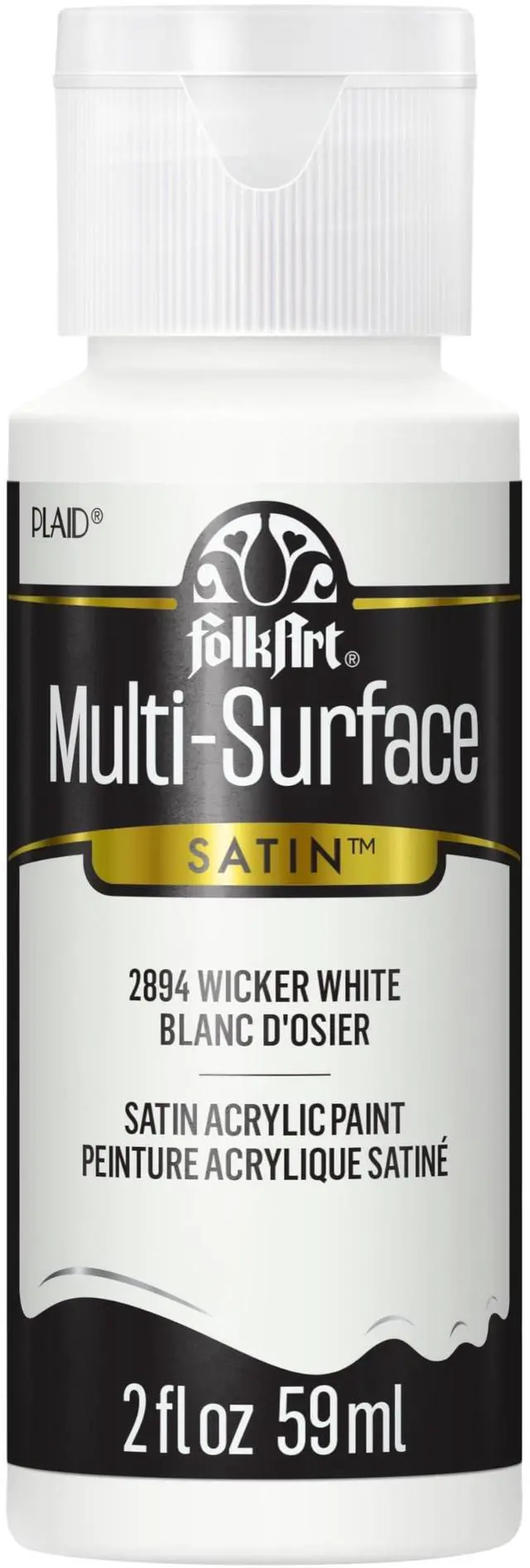 Main image of FolkArt Multi-Surface Paint in Assorted Colors (2 oz), 2894, Wicker White