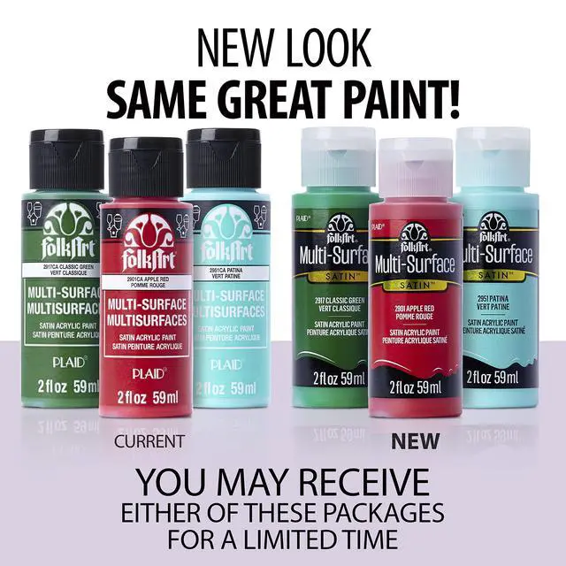 Alt view image 2 of 6 - FolkArt Multi-Surface Paint in Assorted Colors (2 oz), 2894, Wicker White