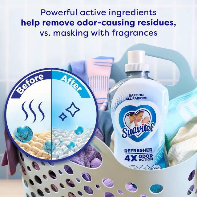 Alt view image 4 of 7 - Suavitel Refresher Fabric Rinse, 4X Odor Action, Ocean Fresh Scent, 25.5 fl oz