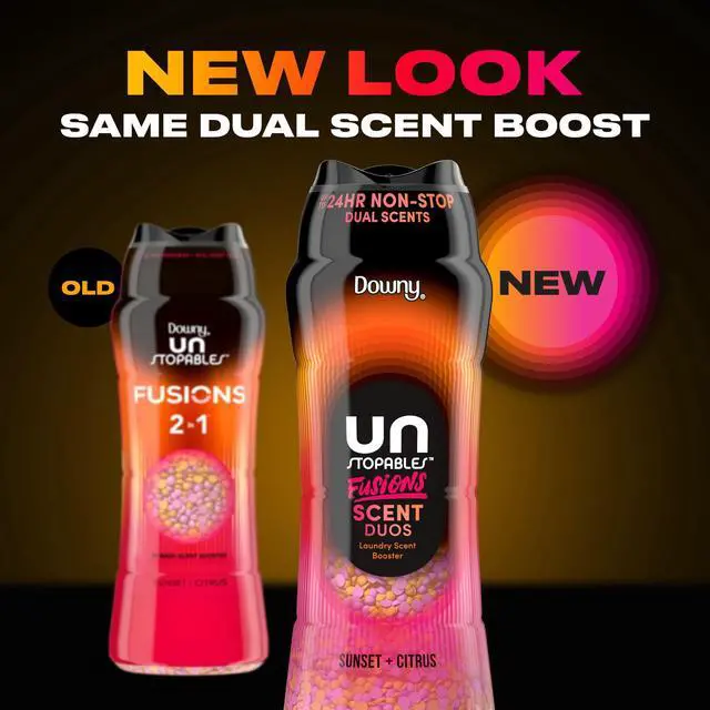 Alt view image 2 of 6 - Downy Unstopables Fusions Odor Defense In-Wash Laundry Scent Booster Beads, Sunset & Citrus Scent, 4.8 oz