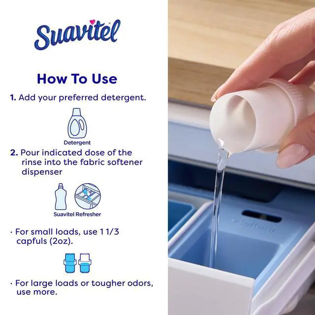 Alt view image 3 of 5 - Suavitel Refresher Fabric Rinse and Odor Eliminator, 4X Odor Action, Floral Fresh Scent, 25.5 fl oz