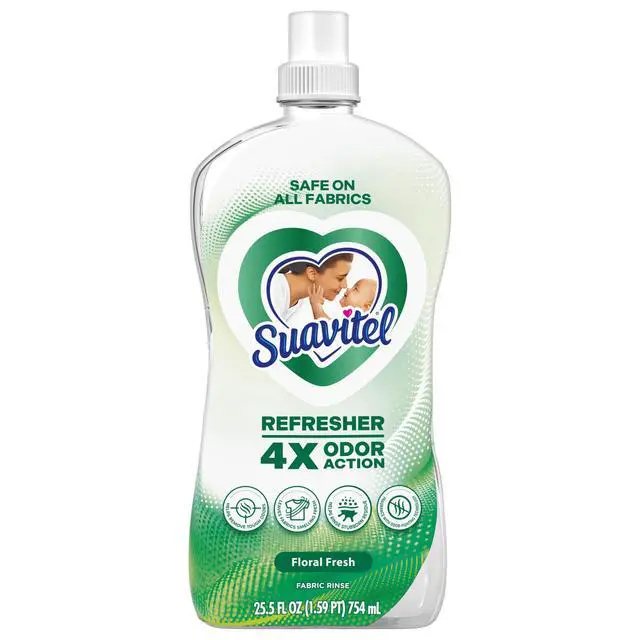 Alt view image 5 of 5 - Suavitel Refresher Fabric Rinse and Odor Eliminator, 4X Odor Action, Floral Fresh Scent, 25.5 fl oz