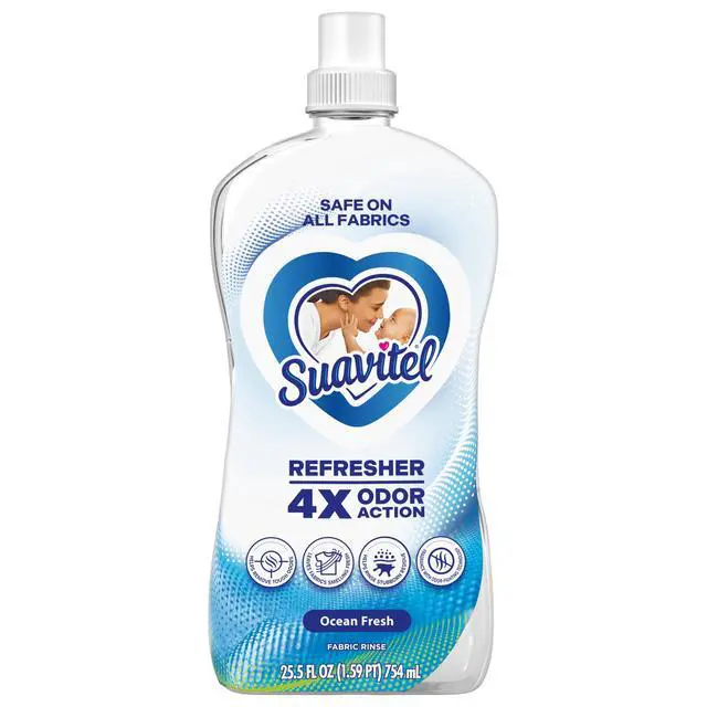 Alt view image 5 of 7 - Suavitel Refresher Fabric Rinse, 4X Odor Action, Ocean Fresh Scent, 25.5 fl oz