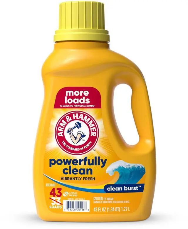 Alt view image 7 of 7 - ARM & HAMMER Laundry Detergent Liquid, Clean Burst, 43 fl oz, 43 Loads