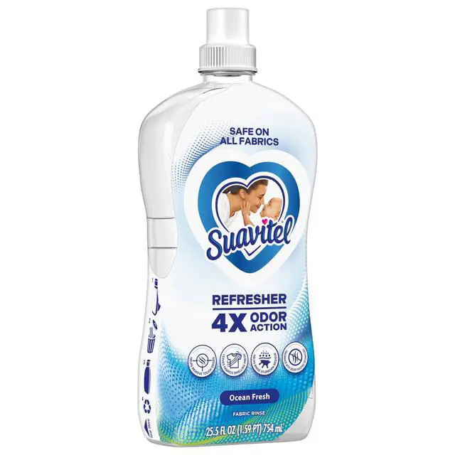 Alt view image 6 of 7 - Suavitel Refresher Fabric Rinse, 4X Odor Action, Ocean Fresh Scent, 25.5 fl oz