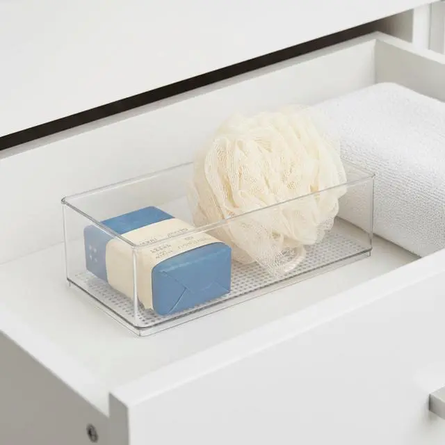 Alt view image 3 of 7 - Mainstays Large Clear Plastic Organizer Bin for Bathroom