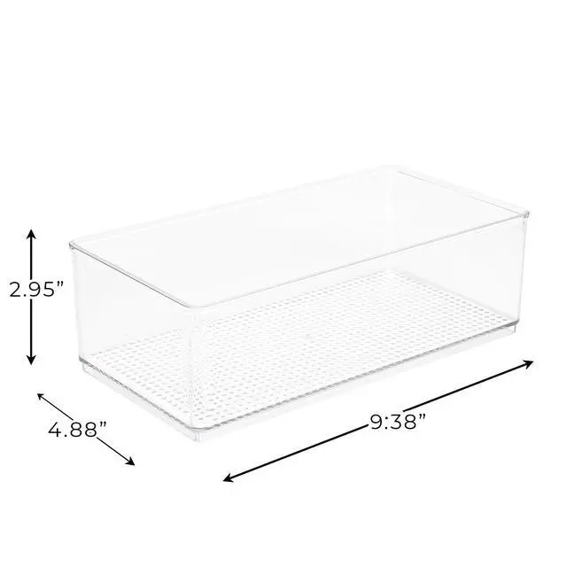 Alt view image 4 of 7 - Mainstays Large Clear Plastic Organizer Bin for Bathroom