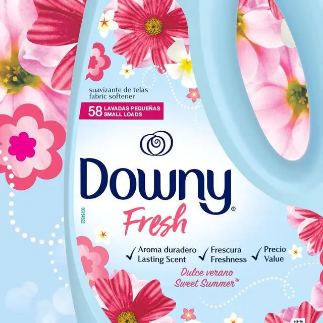 Alt view image 4 of 6 - Downy Fresh Non-Concentrated Liquid Fabric Softener, Sweet Summer Scent, 125 fl oz, 145 Loads