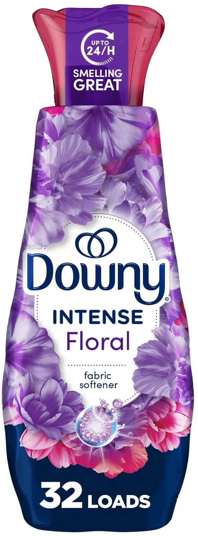 Main image of Downy Intense Liquid Fabric Softener and Conditioner, Floral Scent, 24 fl oz, 32 Loads