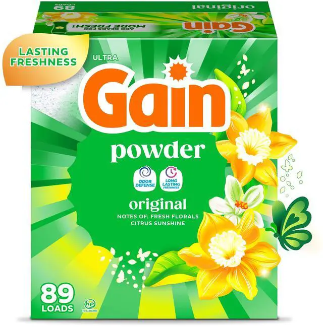 Main image of Gain Powder Laundry Detergent, Original Scent, 82 oz, 89 Loads