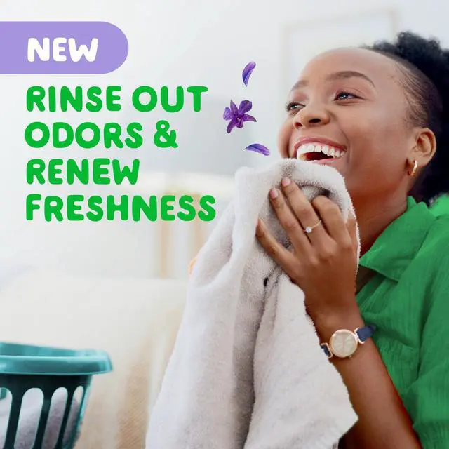 Alt view image 2 of 6 - Gain Rinse and Fabric Softener Rinse, Odor Fighter, Dewdrop Dream, 48 fl oz